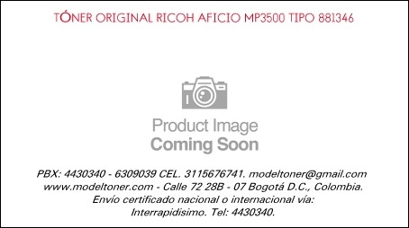 TÓNER ORIGINAL RICOH AFICIO MP3500 TIPO 881346