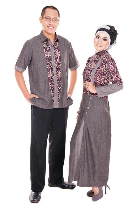 Contoh model baju  batik  pria muslim kerah sanghai 