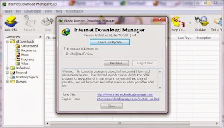 Picture showing Registered IDM IDM 6.05 Build 5