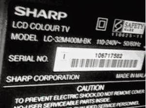 Cara Mengatasi LCD TV Sharp Aquos LC-32M300M dan LC 