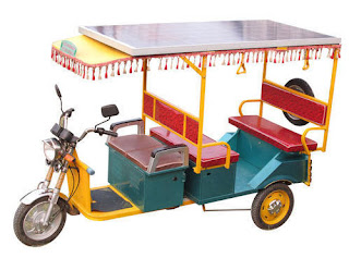 Charging e rickshaw