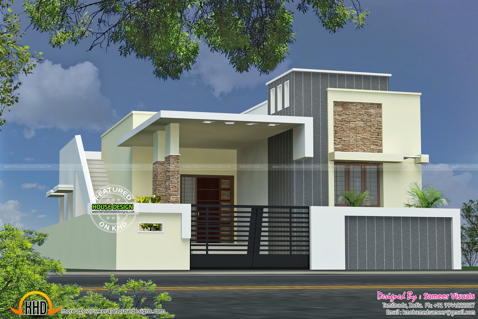  Single  floor  house  with plan  Kerala home  design and 