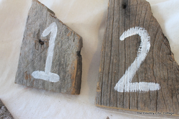 barn wood wedding reception table numbers Are you ready to stalk your scrap