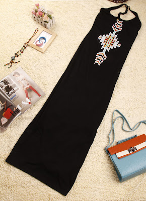 maxi dress fesyen korea