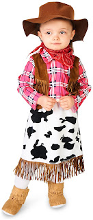  Girls Cowgirl Princess Infant Costume for Halloween