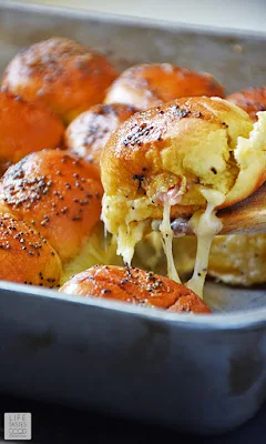 Baked Ham and Cheese Sliders | by Life Tastes Good