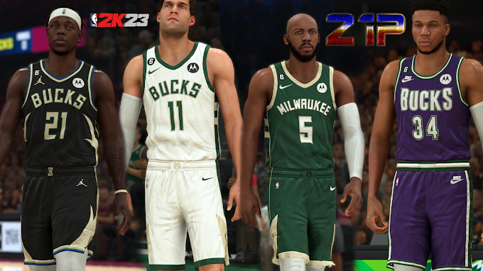 Milwaukee Bucks Jersey Pack by Pinoy21 | NBA 2K23