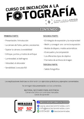 Curso de Iniciación a la Fotografía con Carlos Larios