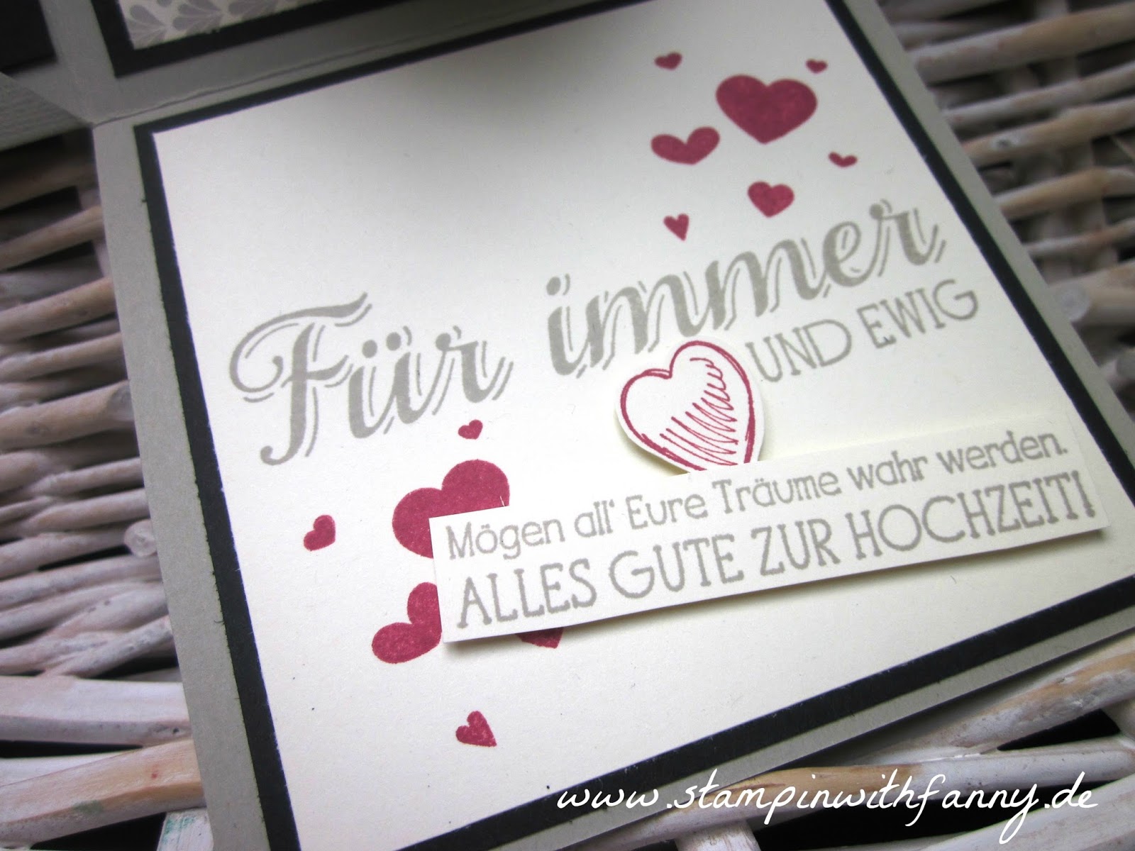 stampin with fanny Explosionsbox mit Geldfach zur Hochzeit Bloghop Team StampinClub