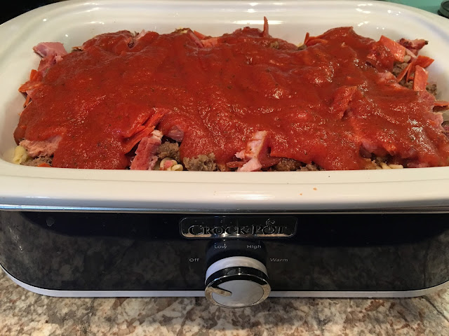 Crock Pot Meat Lovers Casserole, Chasing Saturdays