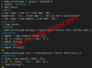 Belajar Prototype Javascript
