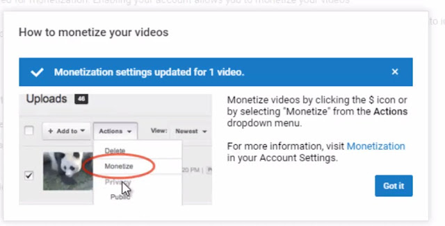 Monetize Youtube Videos