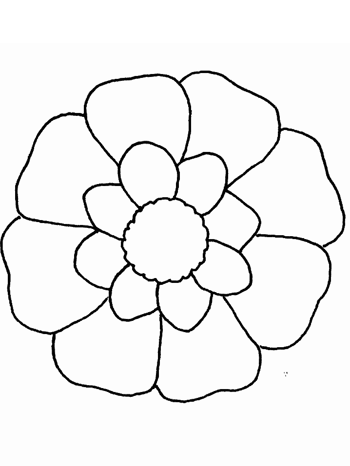  Cartoon Flower Coloring Pages 8