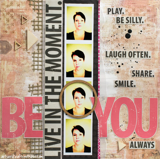 Scrapbooking layout: Be You. Always