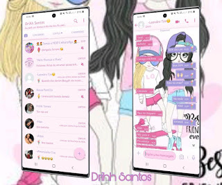 Friend Girl Theme For YOWhatsApp & Fouad WhatsApp By Driih Santos