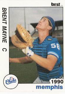 Brent Mayne 1990 Memphis Chicks card