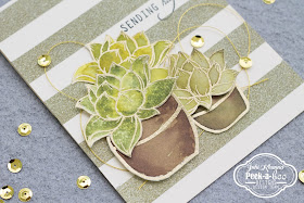 Card using Peek-a-boo Lotus Delight Lotus stamp set