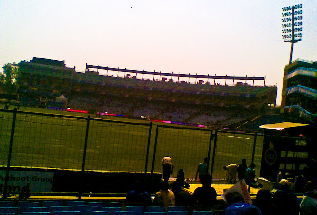 Mobile Clicks of IPL Match between Delhi DareDevils and Chennai Super Kings on 19th March 2010 @ Firoz Shah Kotla, Delhi, INDIA: Posted by VJ on PHOTO JOURNEY @ www.travellingcamera.com : VJ, ripple, Vijay Kumar Sharma, ripple4photography, Frozen Moments, photographs, Photography, ripple (VJ), VJ, Ripple (VJ) Photography, VJ-Photography, Capture Present for Future, Freeze Present for Future, ripple (VJ) Photographs , VJ Photographs, Ripple (VJ) Photography : I don't follow cricket and but know few players who have big name in the world of Cricket. On Friday we had an office outing to Firoz Shah Kotla to watch IPL Match between Delhi DareDevils and Chennai SuperKings...Cameras were not allowed inside the stadium :(  But I managed with my Nokia Phone :): This Stadium was originally a fortress built by Sultan Ferozshah Tughlaq to house his version of Delhi city called Ferozabad. A pristine polished sandstone pillar from the 3rd century B.C. rises from the palace's crumbling remains, one of many pillars left by the Mauryan emperor Ashoka; it was moved from Punjab and re-erected in its current location in 1356. The Feroz Shah Kotla was established as a cricket ground in 1883. The first test match at this venue was played on November 10, 1948 when India took on the West Indies. Anil Kumble took 10 wickets in an inning on this ground in 1999, only the second time this feat has been achieved in test cricket. It is owned and operated by the DDCA (Delhi District Cricket Association). Since 2008 the stadium has been the home venue of the Delhi DareDevils of the Indian Premier League. On 27th December 2009, an ODI match between India and Sri Lanka called off because pitch conditions were classed as unfit to host a match. The ICC is currently conducting an investigation, and a possible sanction could include the Feroz Shah Kotla being rejected as a venue for the 2011 Cricket World Cup. 