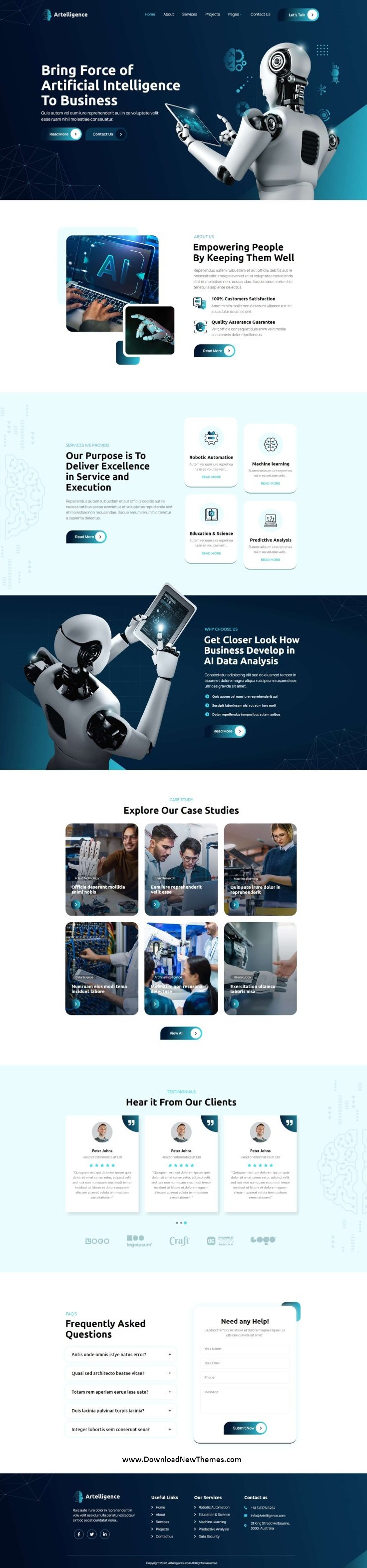 Artelligence - AI & Robotics Elementor Template Kit Review