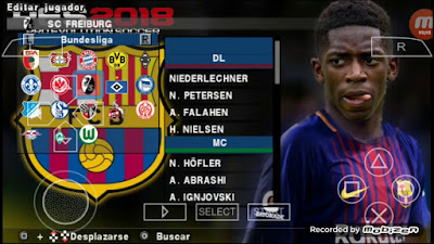 Pes 2018 Lite Android V3 Offline PSP ISO