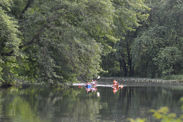 Kayaks on Bald Eagle Creek