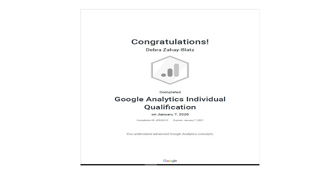 Google analytics individual qualification