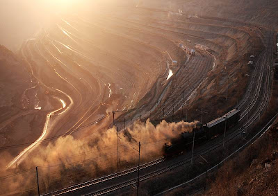 World�s Largest Artificial Pit -West Open Pit of Fushun Coal Mine 