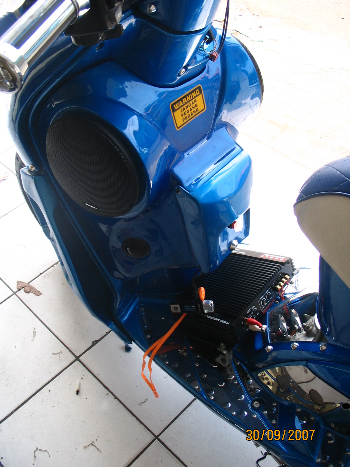 MOTORcontest MODFIKASI YAMAHA MIO 2007 BLUE SPORTY