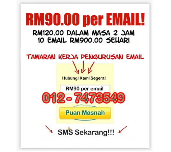 Penipuan internet pengurusan email