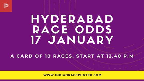 Hyderabad Race Odds 17 February, Race Odds, 