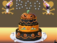 Animated Halloween Cake Wallpaper