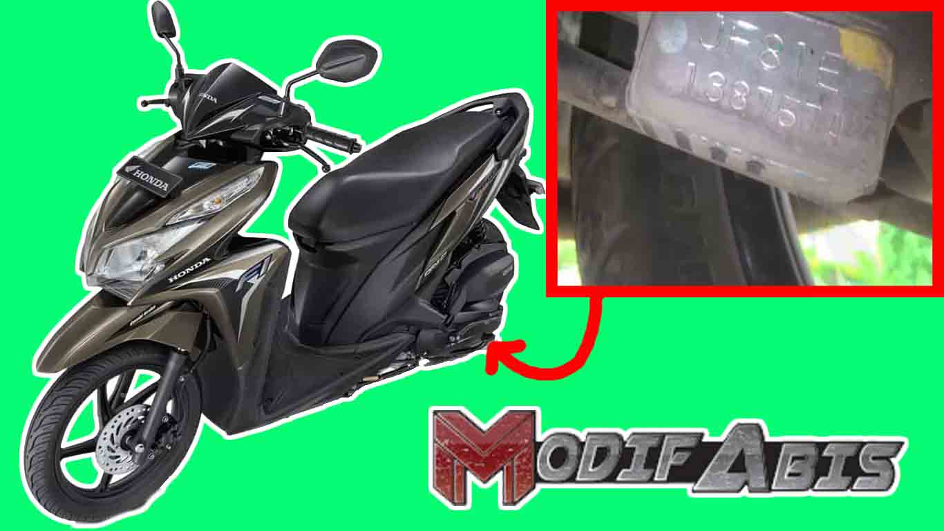 Letak Nomer Mesin Dan Nomer Rangka Honda Vario 125 Cc Modif Abis