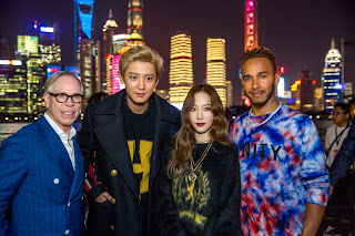 180904 EXO’s Chanyeol & SNSD’s Taeyeon at Tommy Hilfiger Fashion Show 2018 In Shanghai