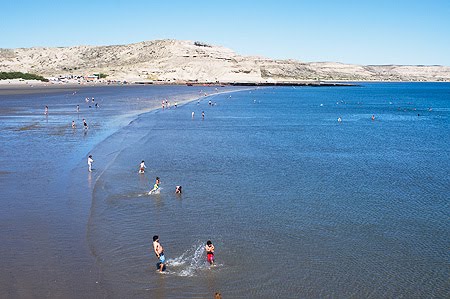 Playa de Verano en Puerto Piramides Península Valdés