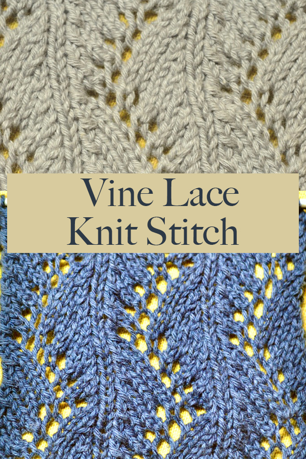 Vine Lace Knit Stitch