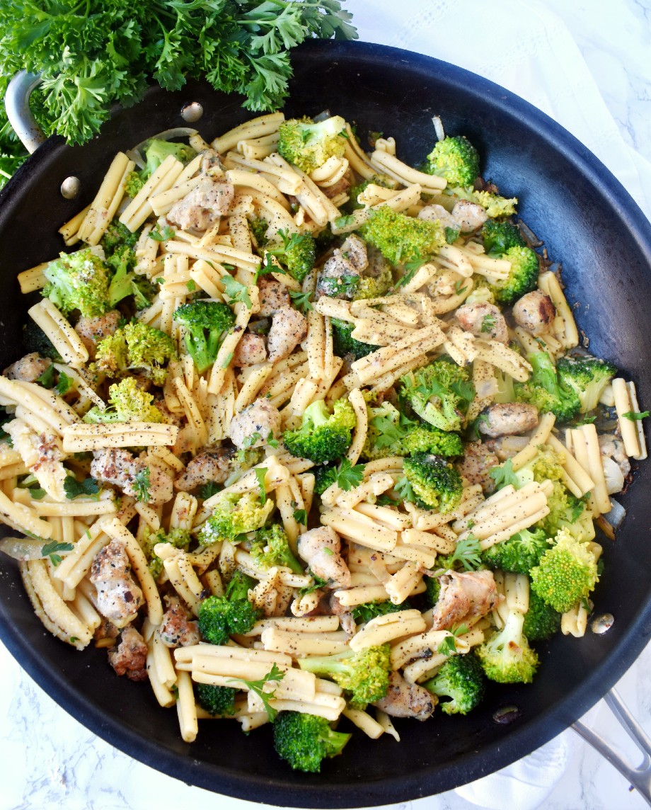 Chicken Sausage and Broccoli Pasta