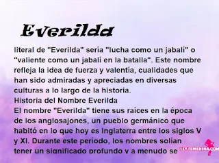 significado del nombre Everilda