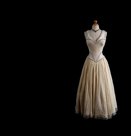 cream vintage short wedding dresses