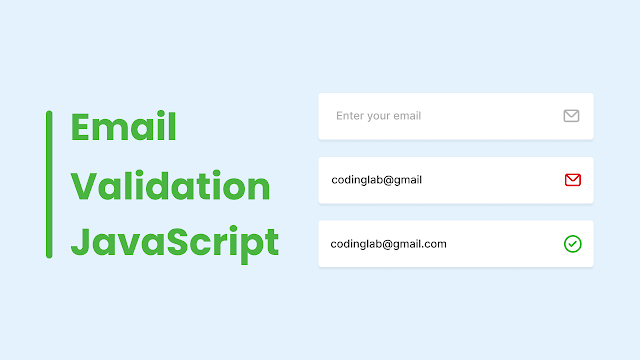 Validate Email in HTML CSS & JavaScript
