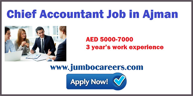 Chief Accountant Job in Ajman 