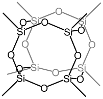 Structure of octamethyloctasilsesquioxane (Me8T8)