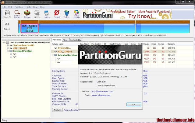 Download Eassos PartitionGuru 4.7.1 Professional Full crack