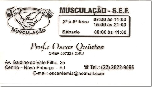 cartão oscar