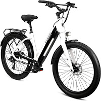 Step-through frame on Schwinn Coston DX Electric Hybrid E-Bike, image, review features plus compare on Best Schwinn E-Bikes Electric Bicycles