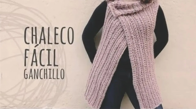 Chaleco fácil a Crochet