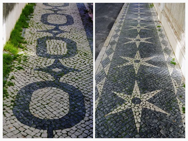 Portuguese mosaic sidewalks