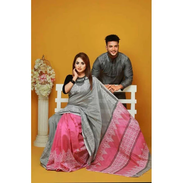 Couple Saree Punjabi Designs, Couple Saree Punjabi Sets - Couple Saree Punjabi Designs - NeotericIT.com