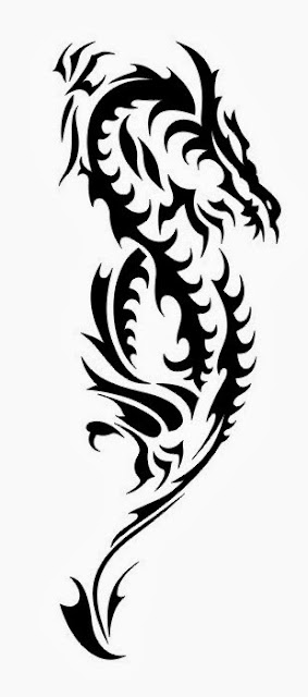 dragon-tribal-tattoo-black