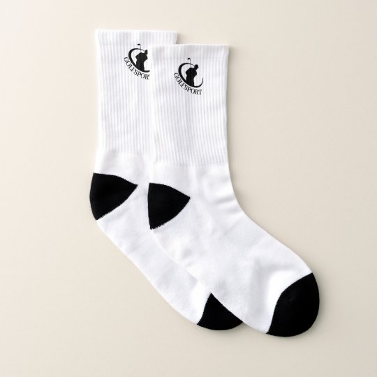 Logo Golf Socks with Typography