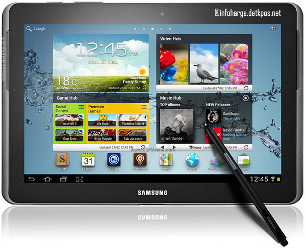 Spesifikasi Samsung Galaxy Note 10.1 N8010 dan Harga 2012 Info Terbaru